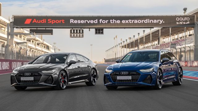 حلبة لوسيل الدولية تستقبل سيارتي RS 6 Performanceو RS 7 Performanceمن كيو أوتو ذ.م.م بعد عقد الشراكة الرسمية بينهما